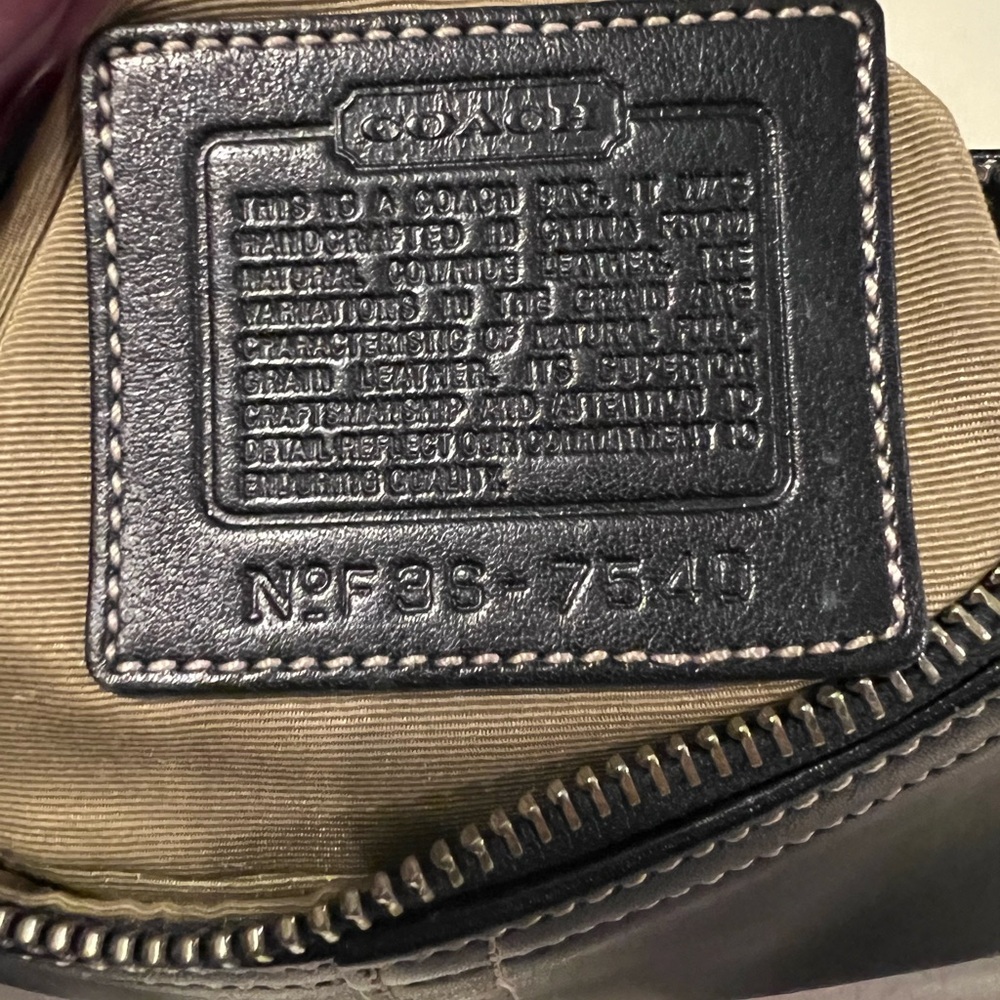 COACH Hampton 7540 Black Demi Buckle SOHO Crossbody Mini Bag Vintage Y2K - Picture 10 of 14